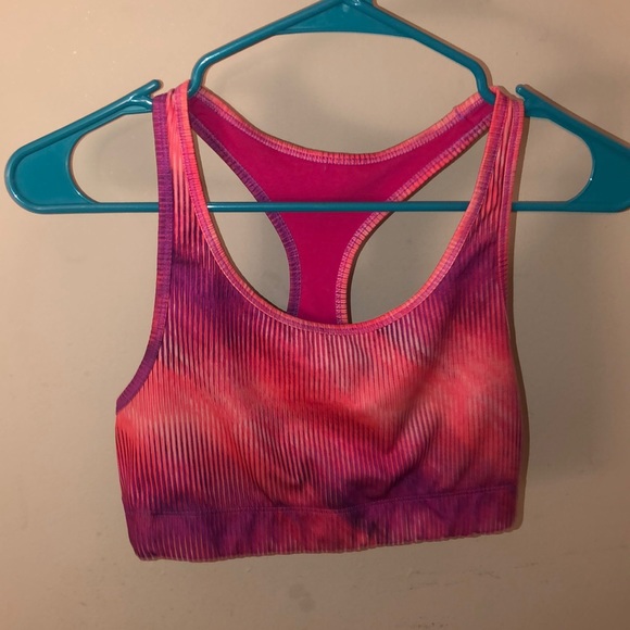 hot pink sports bra target